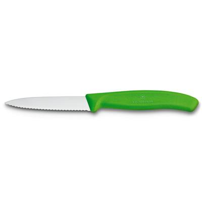 Victorinox 6.7636.L114B 8cm Yeşil 2li Tırtıklı Soyma Bıçağı, Blisterli Paket