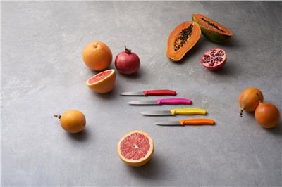 Victorinox 6.7636.L119B 8cm Turuncu 2li Tırtıklı Soyma Bıçağı, Blisterli Paket