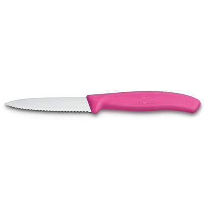 Victorinox 6.7636.L115 8cm Pembe Tırtıklı Soyma Bıçağı