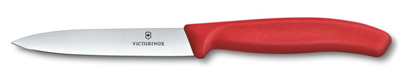 Victorinox 6.7701.C1 Swiss Classic 10cm Düz Soyma Bıçağı, Kırmızı