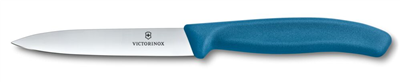 Victorinox 6.7702.C1 Swiss Classic 10cm Düz Soyma Bıçağı, Mavi