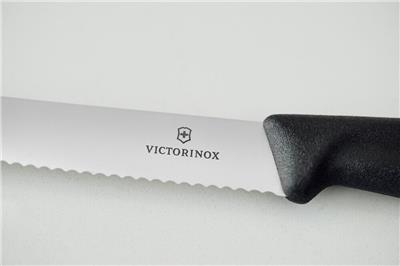 Victorinox 6.7833.6 11cm Siyah Tırtıklı Domates ve Sofra Bıçağı, 6 Parça