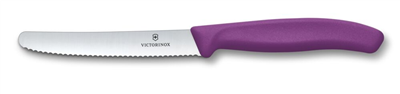 Victorinox 6.7835.2C1 2li 11cm Tırtıklı Domates Bıçağı, Mor