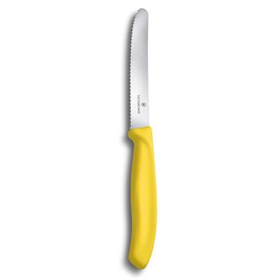 Victorinox 6.7836.L118 11cm Sarı Tırtıklı Domates ve Sofra Bıçağı