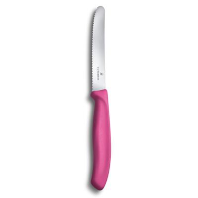 Victorinox 6.7836.L115B 11cm Pembe 2li Tırtıklı Domates ve Sofra Bıçağı, Blisterli Paket