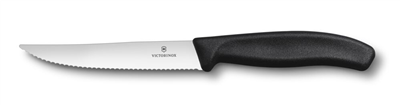 Victorinox 6.7933.2B Swiss Classic 12cm 2li Tırtıklı Biftek Bıçağı, Siyah