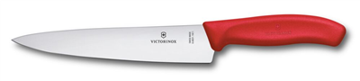 Victorinox 6.8001.19C1B 19cm Düz Şef Bıçağı, Kırmızı, Blisterli