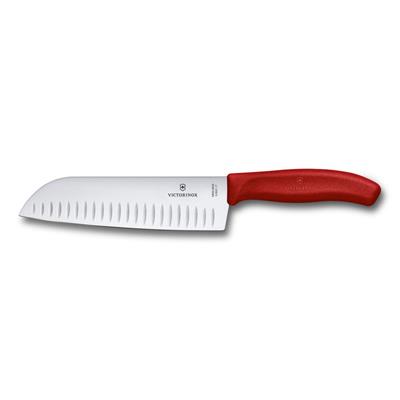 Victorinox 6.8521.17B 17cm Kırmızı Santoku Bıçağı, Blisterli Paket