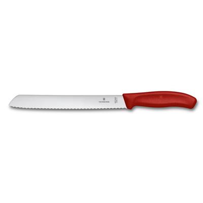 Victorinox 6.8631.21B 21cm Kırmızı Ekmek Bıçağı, Blisterli Paket
