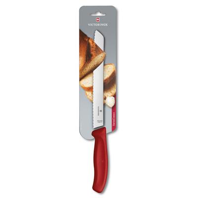 Victorinox 6.8631.21B 21cm Kırmızı Ekmek Bıçağı, Blisterli Paket