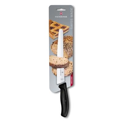 Victorinox 6.8633.22B 22cm Siyah Ekmek Bıçağı, Blisterli Paket
