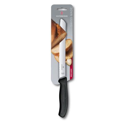 Victorinox 6.8633.21B 21cm Siyah Ekmek Bıçağı, Blisterli Paket