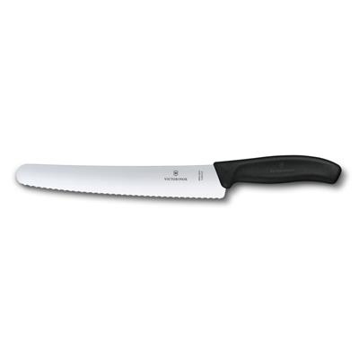 Victorinox 6.8633.22B 22cm Siyah Ekmek Bıçağı, Blisterli Paket