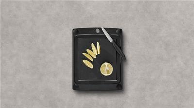 Victorinox 7.4125.3 29cm Siyah All in One Kesme Tahtası