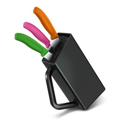 Victorinox 7.7033.03 SwissClassic Siyah Büyük Boy Bıçak Seti Bloğu