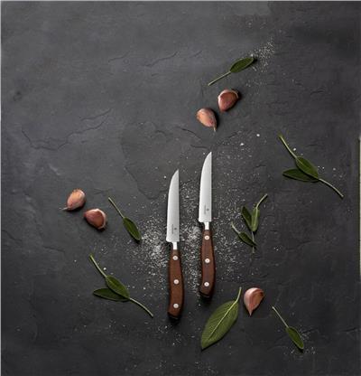 Victorinox 7.7240.2W 12cm Gül Ağacı 2li Tırtıklı Dövme Çelik Biftek Bıçağı, Hediye Kutulu