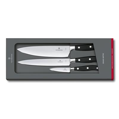 Victorinox 7.7243.3 Siyah Dövme Çelik Şef Aşçı Seti, 3 Parça