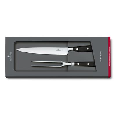 Victorinox 7.7243.2 Siyah Dövme Çelik Şef Aşçı Seti, 2 Parça