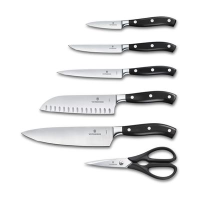 Victorinox 7.7243.6 Siyah Şef Blok Seti, 6 Parça