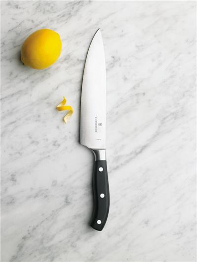 Victorinox 7.7403.25G 25cm Siyah Dövme Çelik Doğrama Bıçağı, Hediye Kutulu