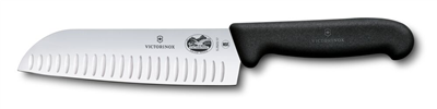 Victorinox Fibrox 17cm Santoku Bıçağı, Siyah, Blisterli