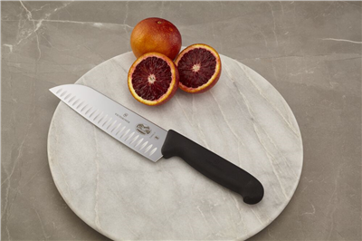 Victorinox Fibrox 17cm Santoku Bıçağı, Siyah, Blisterli
