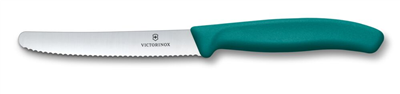 Victorinox Swiss Classic 11cm Tırtıklı Piknik Bıçağı, Yeşil