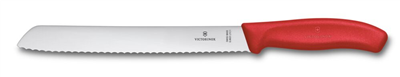 Victorinox Swiss Classic 21cm Tırtıklı Ekmek Bıçağı, Kırmızı, Blisterli