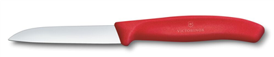 Victorinox Swiss Classic 8 cm Düz Soyma Bıçağı, Kırmızı