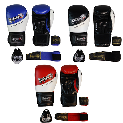 DragonDo 33044-P JR Kids Boxing Gloves Set – Gloves, Hand Wraps & Mouthguard
