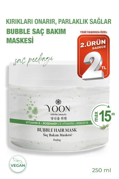 Biberiyeli Saç Maskesi, E Vitamini & Peeling Etkili - Saç Tellerini Güçlendirir ve Kırıkları Onarır