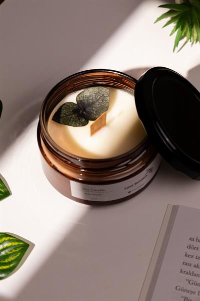El Yapımı Bebek Pudrası Kokulu %100 Soya Wax Mumu (230ML) | Dekoratif