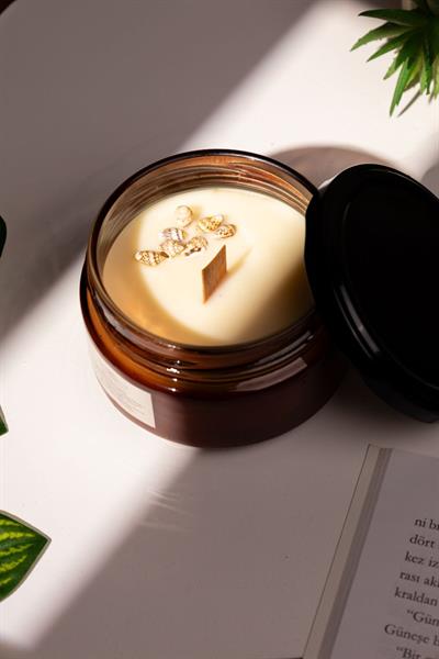 El Yapımı Okyanus Kokulu %100 Soya Wax Mumu (230ML) | Ferah | Dekoratif