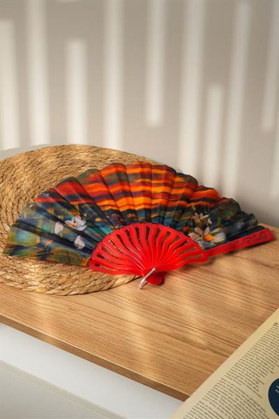 Van Gogh Papatya Tablosu Yelpaze | Dekoratif | Hediyelik |