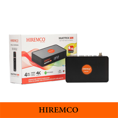Hiremco Matrix Pro 4K UHD Android 10 Uydu Alıcısı