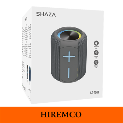 SHAZA Taşınabilir Bluetooth Hoparlör IPX6 Suya Dayanıklı - 6W Ses Çıkışı Gri