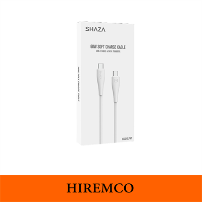 SHAZA Type-C To Type-C 60W Soft Şarj / Veri Kablosu