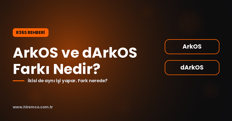 R36S ArkOS ve dArkOS karşılaştırması