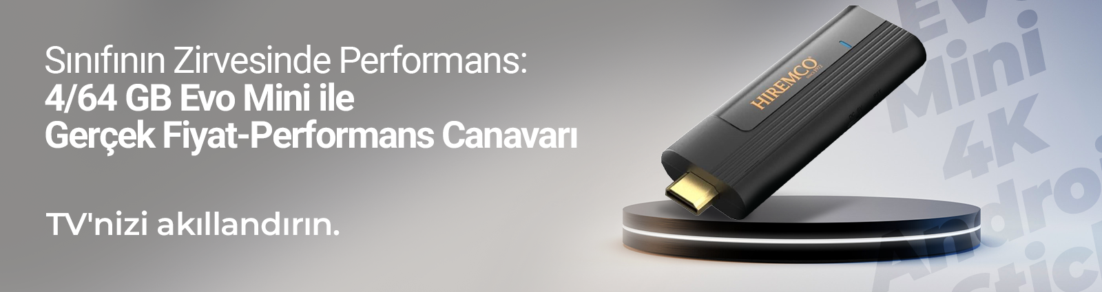 Hiremco EVO Mini 4K Android Stick