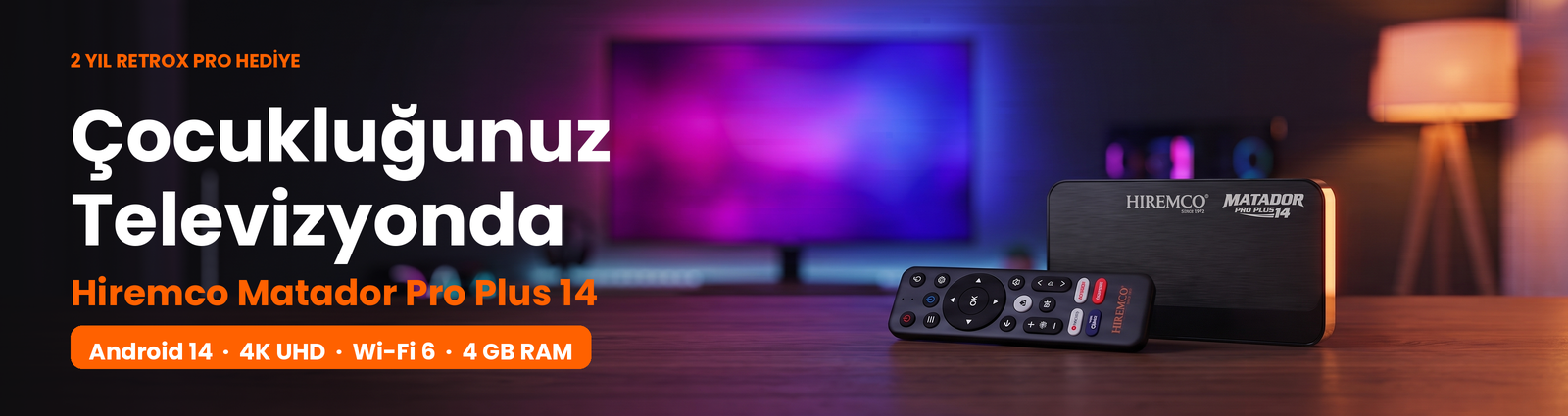 Hiremco Matador Pro Plus 14 Android TV Box