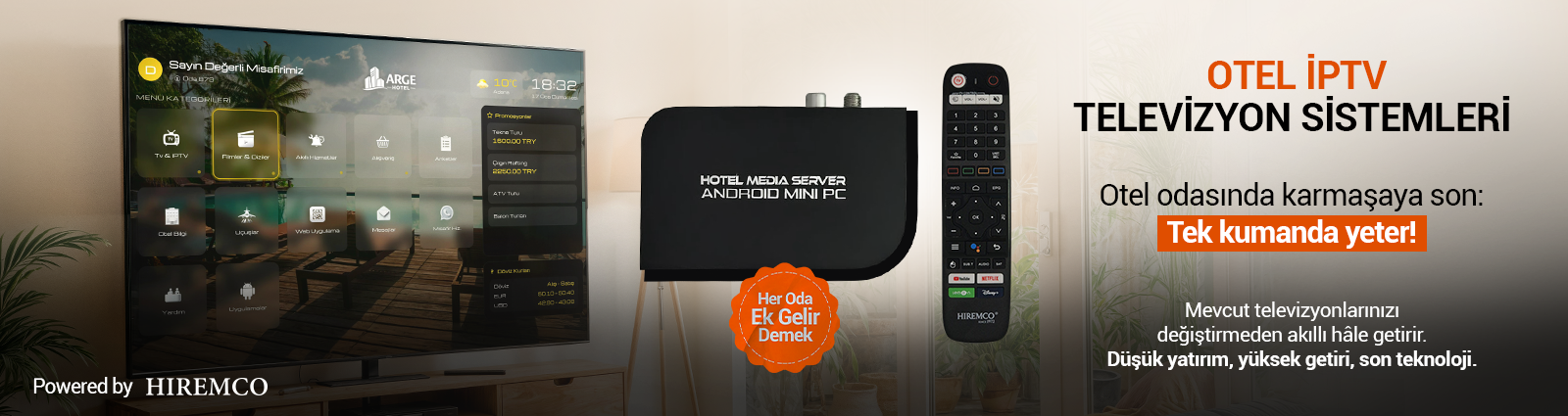 Hiremco Otel Tv