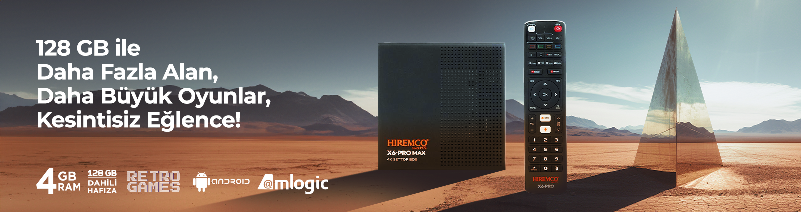 Hiremco X6 PRO MAX 128GB Android Box