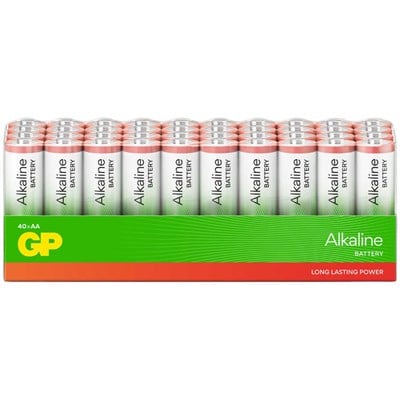 GP Batteries GP15A Red Alkalin AA Kalem Pil 1.5V - 40'lı Paket