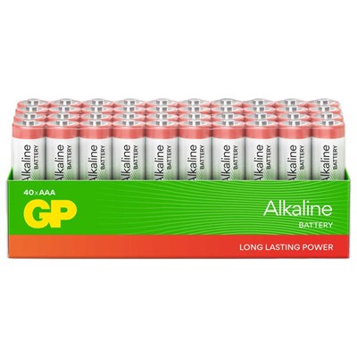 GP Batteries GP24A Red Alkalin AAA İnce Kalem Pil 1.5V - 40'lı Paket