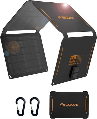 FLEXSOLAR E30 TAŞINABİLİR GÜNEŞ PANELİ 30W