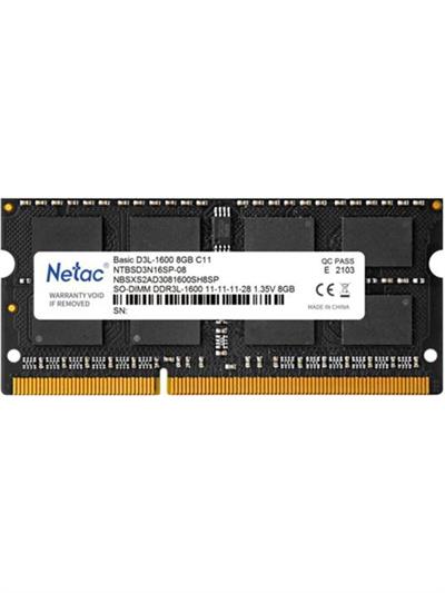 Netac 8 GB 3200 MHz DDR4 CL22 SODIMM NTBSD4N32SP/08 Ram