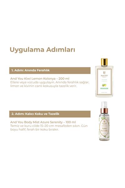 And You 2li Ferahlık Seti (Kolonya & Vücut Spreyi)