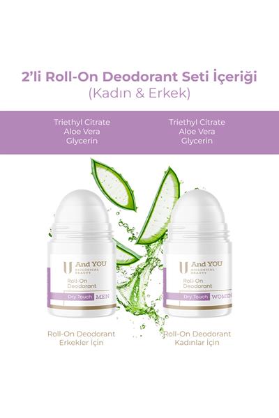 And You 2li Roll-On Deodorant Seti (Kadın & Erkek)