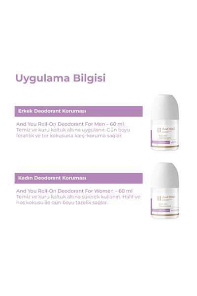 And You 2li Roll-On Deodorant Seti (Kadın & Erkek)