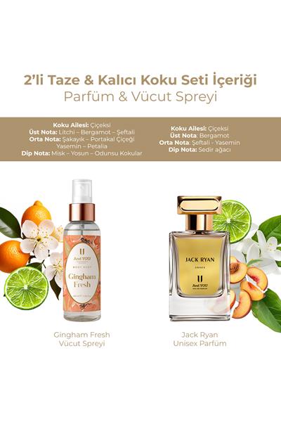 And You 2li Taze & Kalıcı Koku Seti (Parfüm & Vücut Spreyi)